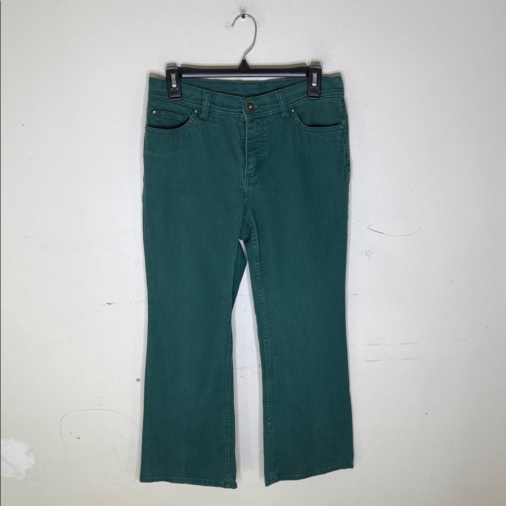 D&Co. Women's Green Straight Leg Jeans Size 4P
